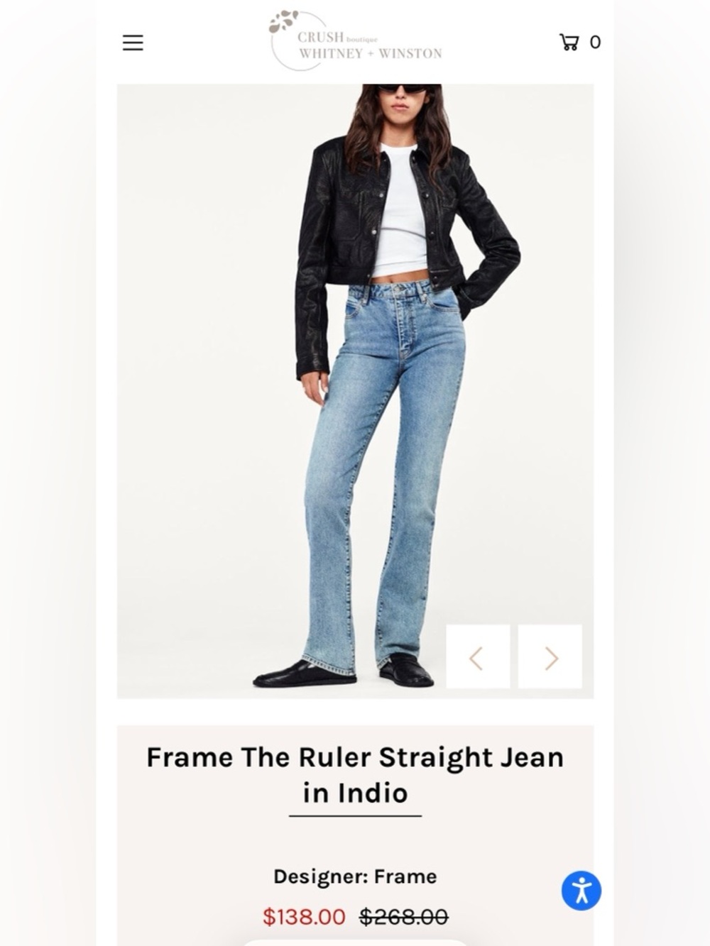 NWT Frame Denim The Ruler Jean - Picture 5 of 9